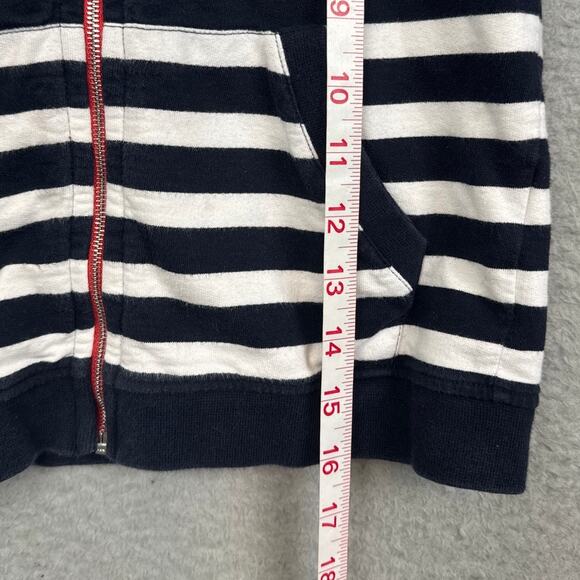 Carolina Herrera Kids Full Zip Hoodie Size 6 Blue White Red Preppy Kids Designer - Picture 5 of 8